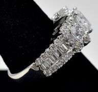 CZ Gemstone Cluster Ring in 925 Sterling Silver