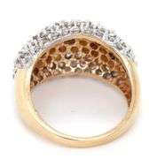 Glittering 14K YG Dome of Diamonds- 3 Cts. Total Weight