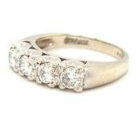 Glittering 14K WG 1 Ct. T.W. Diamond Band