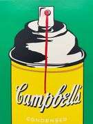Extremely Rare Mr. Brainwash 'Tomato Spray (Yellow)' Screenprint with Hand-Finished Spray Paint, Sig