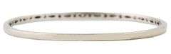 0.28ctw Diamond Burnished Set Bangle Bracelet in 18K