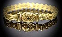 Gorgeous Italian-Made 18k Yellow Gold Flexible Bracelet