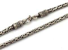 Lot of Vintage 925 sterling silver Byzantine necklace and ring