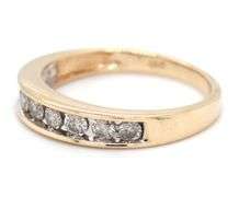 14kt Yellow gold 0.40ctw diamond band