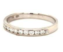 14kt White gold .50ctw channel set diamond band