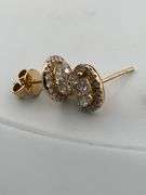 CERTIFIED BRAND NEW 14K GOLD DIAMOND STUDS