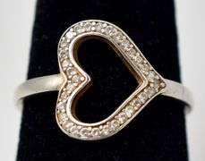Heart CZ Gemstone Ring in Sterling Silver