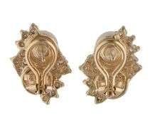 7.0MM Double Pearl and 0.55ctw Diamond Cluster Omega Back Earrings in 14K