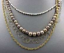 Vintage 925 sterling silver group lot of 4 necklaces