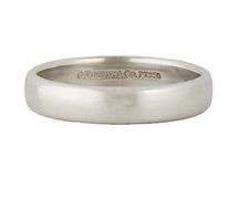 Gents Tiffany & Co. 4.5MM Forever Wedding Band Ring in Platinum