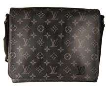 Louis Vuitton Black Monogram Eclipse District PM Messenger Bag