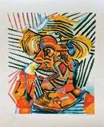 Pablo Picasso, Man With Straw Hat