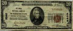 $ 20 Repeater Riggs Natl Bank Washington DC National