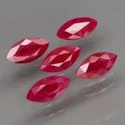 Fantastic 4.67ct set of MARQUISE CUT Burmese Rubies!