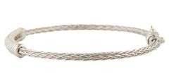 Roberto Coin 1.00ctw Pave Diamond Bar Bangle Bracelet in 18K