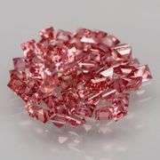 Exquisite 3.88ct set of rare pink Malaya Garnets