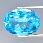 Impressive 23.57ct top Swiss blue Topaz