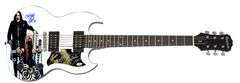 Ozzy Osbourne Zakk Wylde Signed Epiphone SG Graphics Photo Guitar BAS Witness