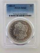 1884 O Morgan Silver Dollar, PCGS MS62