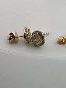 CERTIFIED BRAND NEW 14K GOLD DIAMOND STUDS