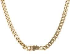 1.25ctw Diamond Triple Station Two Tone Curb Link Necklace in 14K
