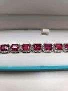 Magnificenrt 26ctw Rubies and diamond bracelet