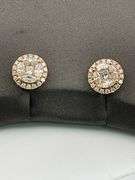 CERTIFIED BRAND NEW 14K GOLD DIAMOND STUDS