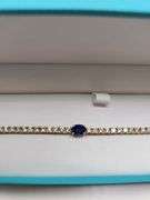 Magnificent 14K gold +5Ctw F, VVS1 lab grown diamond brccelet