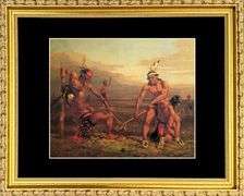Rare  Charles Deas, Indian Ball Game