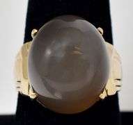 Absolutely Stunning Grey Moonstone Gemstone Ring