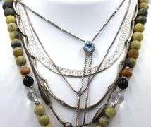 Group lot of 8 Vintage 925 sterling silver necklaces