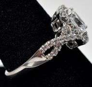 CZ Gemstone Ring in Sterling Silver