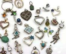 Group lot of Vintage 925 sterling silver pendants