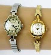 Vintage Ladies Hamilton & Benrus Wrist Watches - Runs
