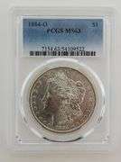 1884 O Morgan Silver Dollar, PCGS MS63