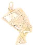 14kt Yellow gold Nefertitti pendant
