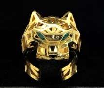 22K Yellow Gold Cartier Style Panther Ring