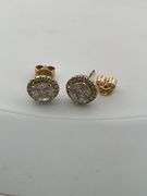 CERTIFIED BRAND NEW 14K GOLD DIAMOND STUDS