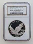 2008 Bald Eagle Silver Dollar, NGC PF69 Ultra Cameo