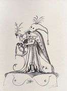 Exclusive Salvador Dali Hand-Signed Lithograph from 'Pantagruel' suite, 1973