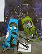 Collectible Pablo Picasso, Claude Drawing, Francoise and Paloma