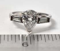 CZ Gemstone Ring in Sterling Silver