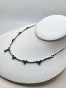 Very fine Columbian emeralds and diamond necklace