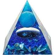 Blue Constellation Orgonite Pyramid