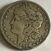 1892 S Morgan Dollar.