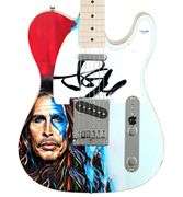 Aerosmith Steven Tyler Signed "Warrior of Sound" 1/1 Fender Tele Graphics Guitar ACOA