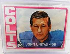 John Unitas 1972 Topps Football Card