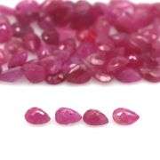 Lovely 11.45ct 56 piece pear cut Ruby set -Heated only!!!