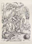 Exclusive Salvador Dali Hand-Signed Lithograph from 'Pantagruel' suite, 1973