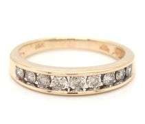 14kt Yellow gold 0.40ctw diamond band